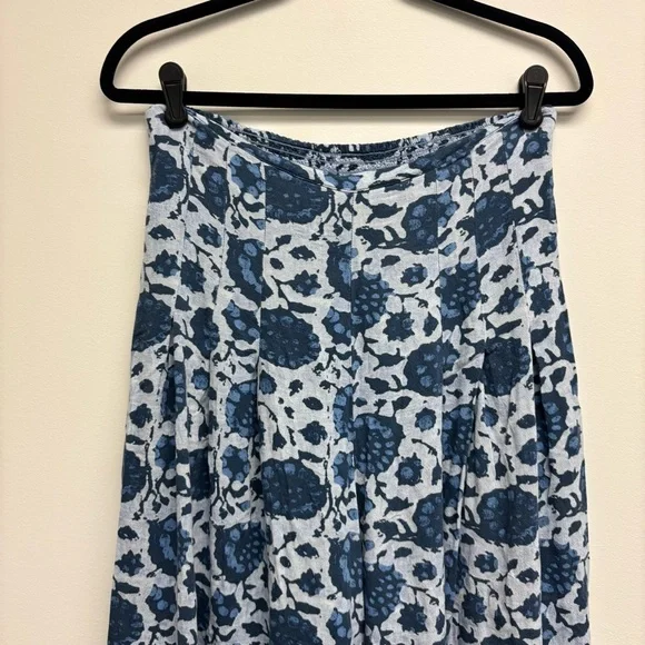 Free People Lady Lady Printed Pants Wide Leg Flowy Cropped Pockets - Picture 7 of 13